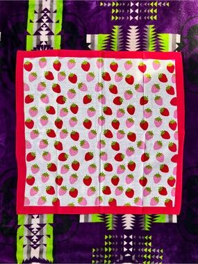 Stylish Strawberry Print Scarf/Bandana🍓